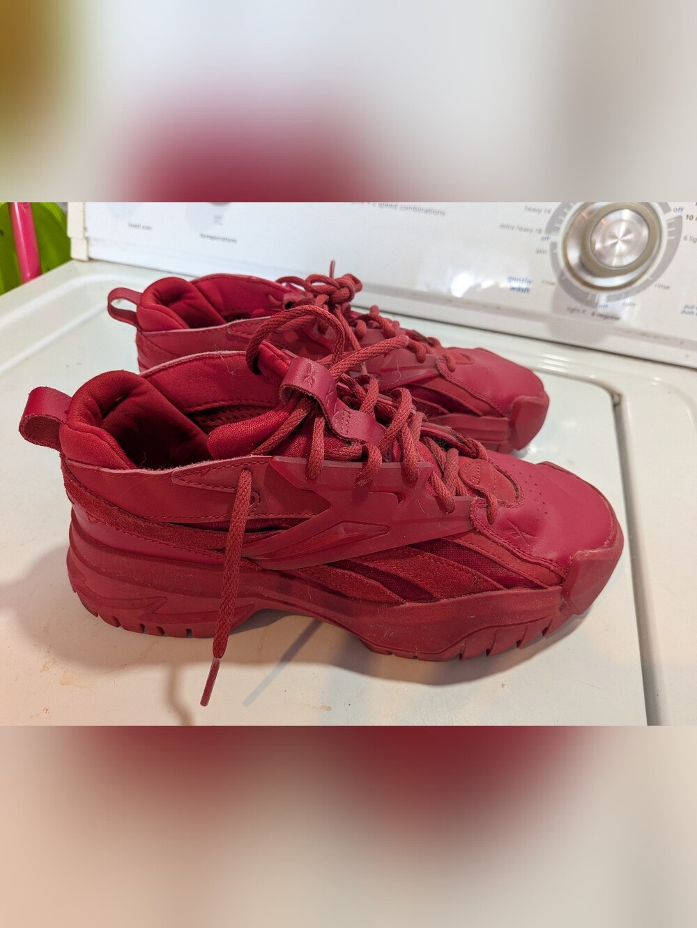 All Red Reebok Cardi